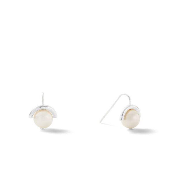 Baby 10mm Moon Pearl Earrings