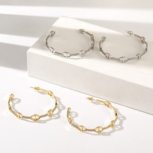 GOLD & SILVER 2.5” Hoops